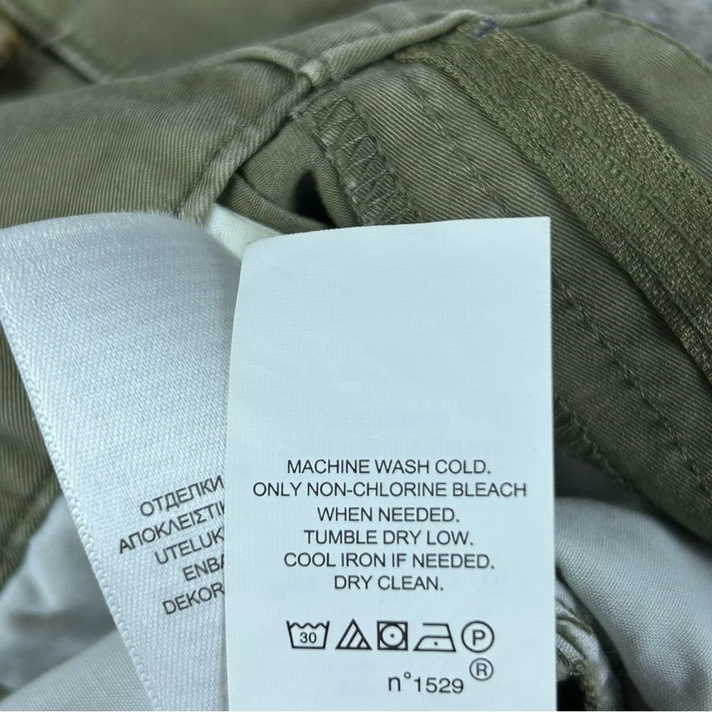 Polo Ralph Lauren Womens Belted Tapered Leg Pleated Pants Size 0 Green Preppy Gr - Picture 14 of 16